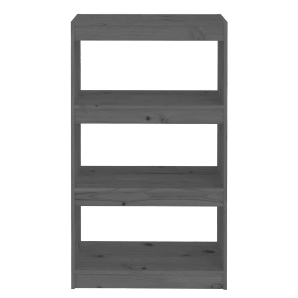 Bibliothèque/Séparateur de pièce Gris 60x30x103,5 cm Pin massif - XIOS
