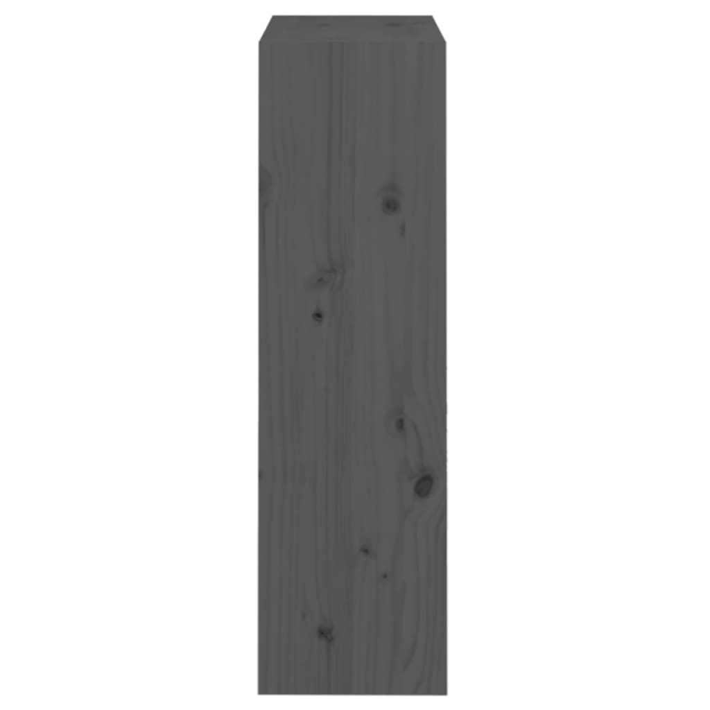 Bibliothèque/Séparateur de pièce Gris 60x30x103,5 cm Pin massif - XIOS