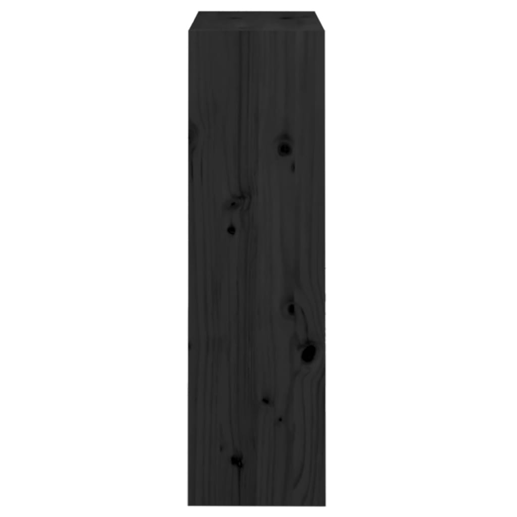 Bibliothèque/Séparateur de pièce Noir 60x30x103,5 cm Pin massif - XIOS
