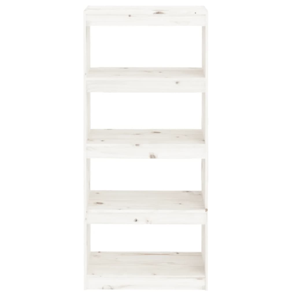 Bibliothèque/Séparateur de pièce Blanc 60x30x135,5cm Pin massif - XIOS