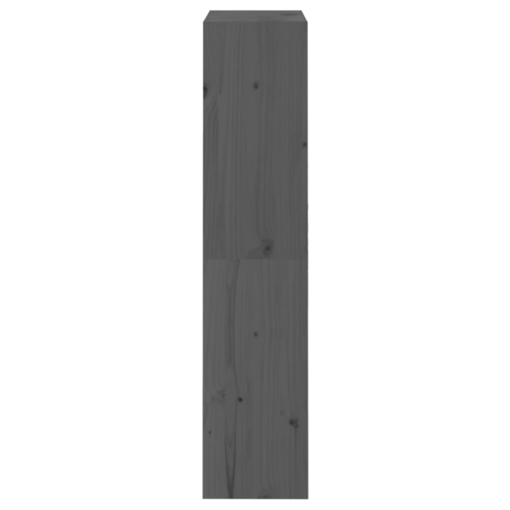 Bibliothèque/Séparateur de pièce Gris 60x30x135,5 cm Pin massif - XIOS