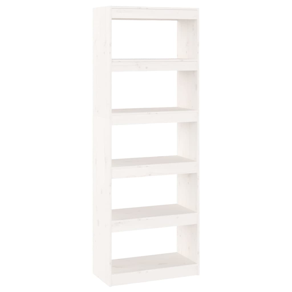 Bibliothèque/Séparateur de pièce Blanc 60x30x167,5cm Pin massif - XIOS