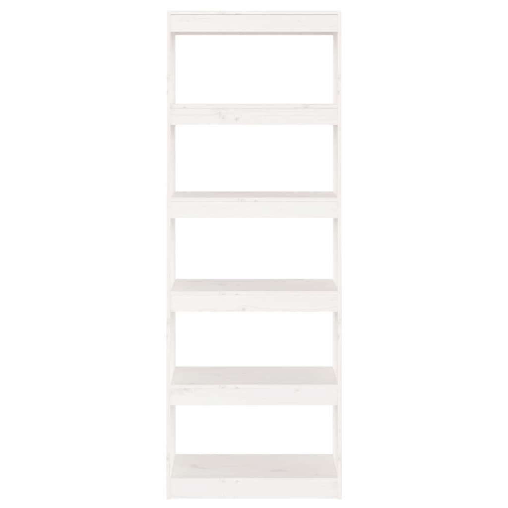 Bibliothèque/Séparateur de pièce Blanc 60x30x167,5cm Pin massif - XIOS