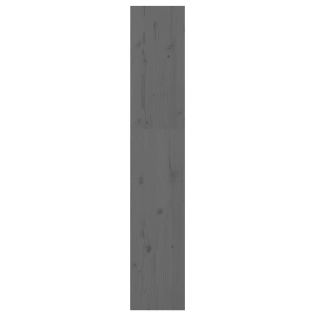 Bibliothèque/Séparateur de pièce Gris 60x30x167,5 cm Pin massif - XIOS