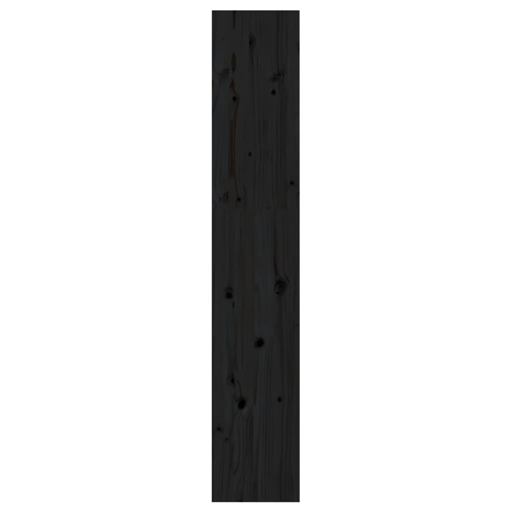 Bibliothèque/Séparateur de pièce Noir 60x30x167,5 cm Pin massif - XIOS