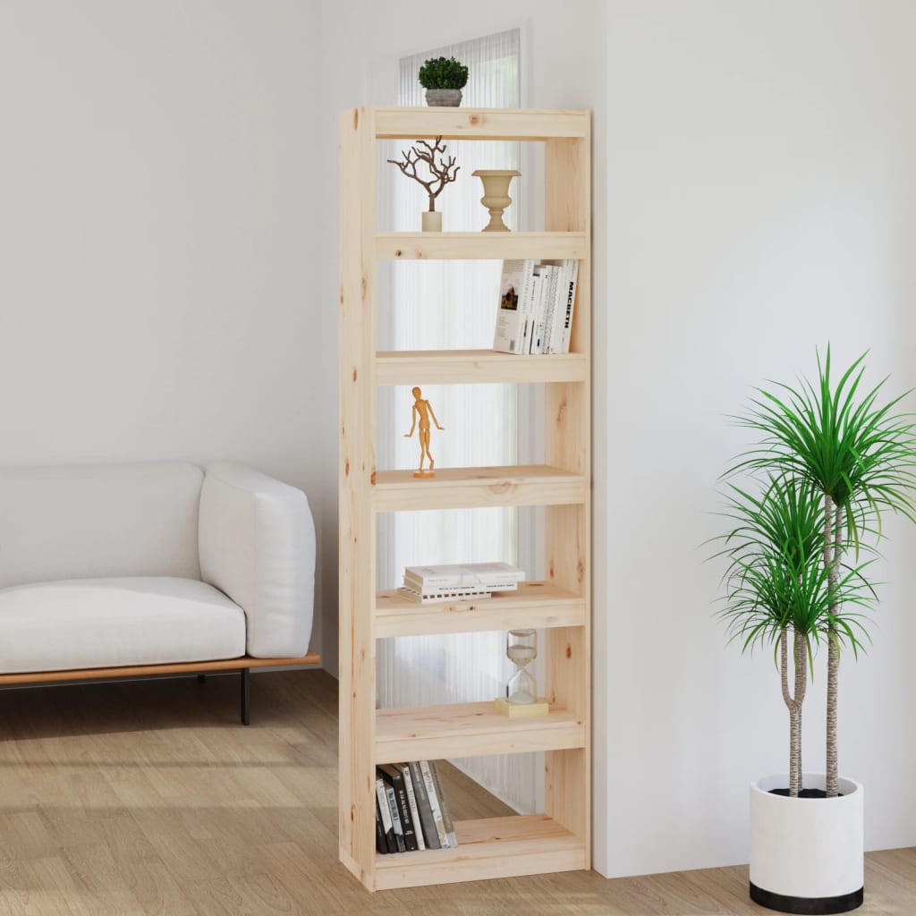 Bibliothèque/Séparateur de pièce 60x30x199,5 cm pin massif - XIOS