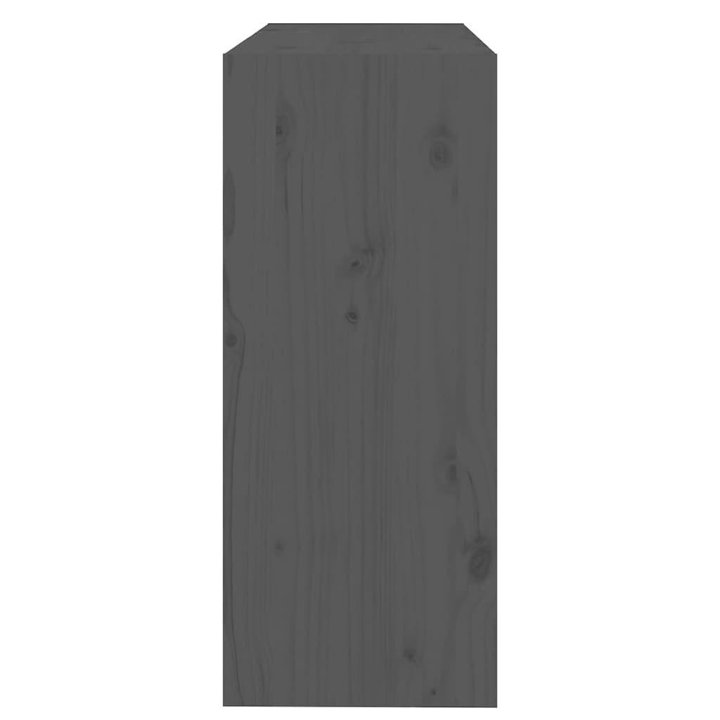 Bibliothèque/Séparateur de pièce Gris 80x30x71,5 cm Pin massif - XIOS