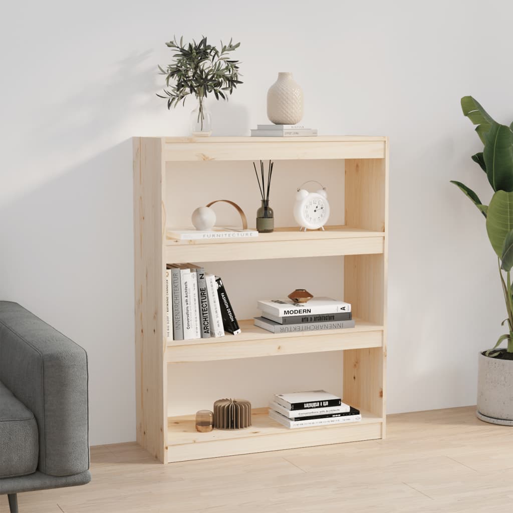 Bibliothèque/Séparateur de pièce 80x30x103,5 cm pin massif - XIOS