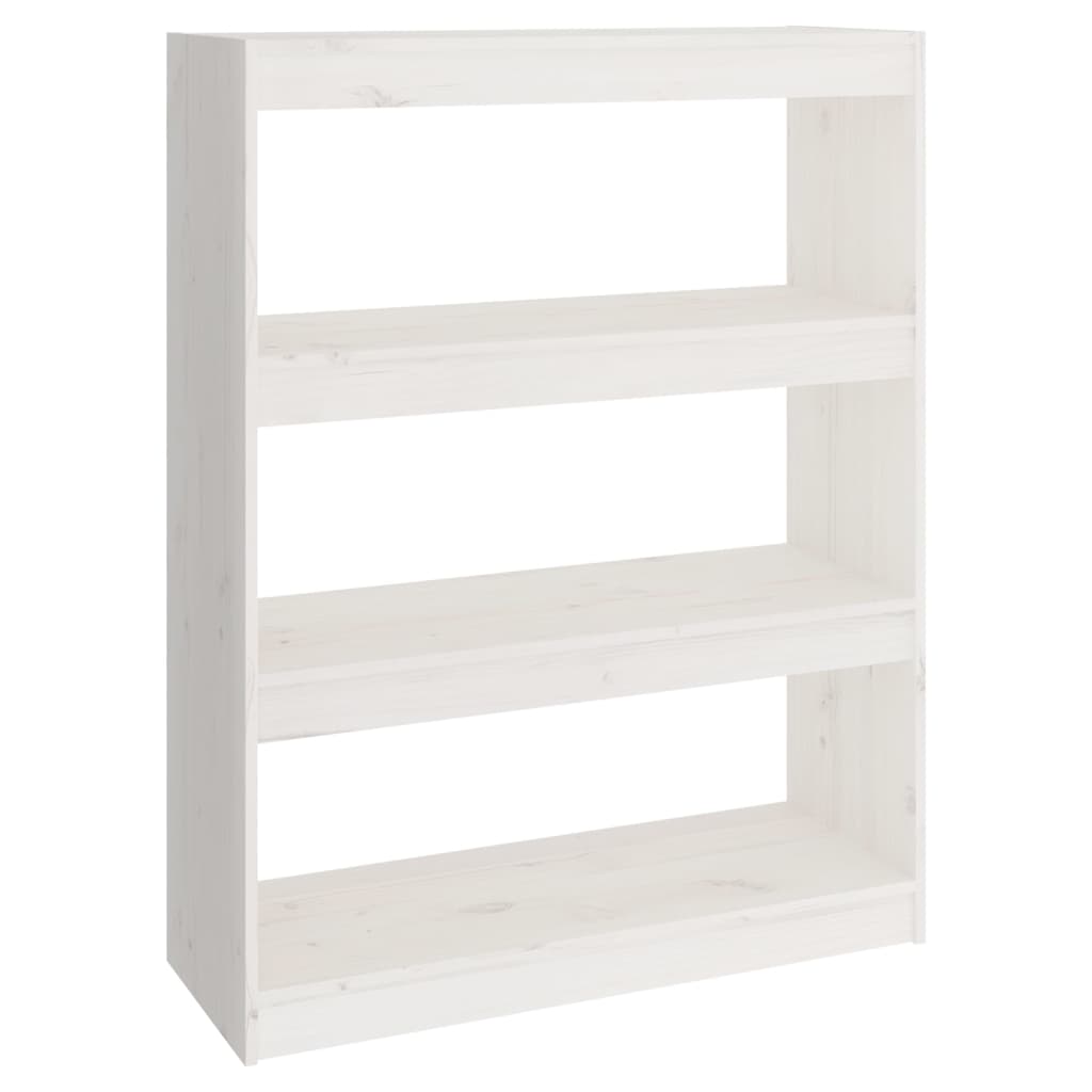 Bibliothèque/Séparateur de pièce Blanc 80x30x103,5cm Pin massif - XIOS