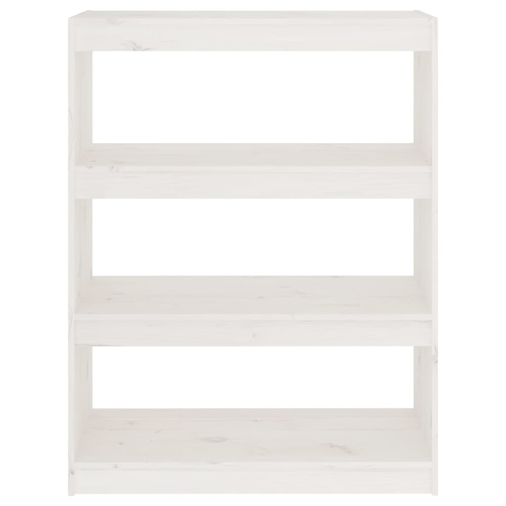 Bibliothèque/Séparateur de pièce Blanc 80x30x103,5cm Pin massif - XIOS