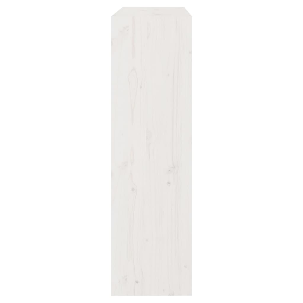 Bibliothèque/Séparateur de pièce Blanc 80x30x103,5cm Pin massif - XIOS