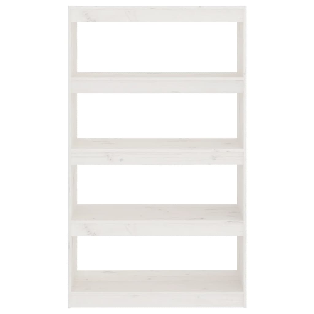 Bibliothèque/Séparateur de pièce Blanc 80x30x135,5cm Pin massif - XIOS