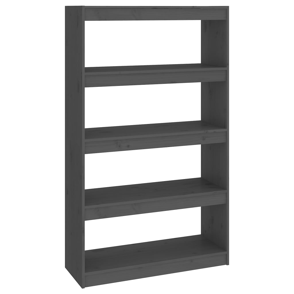 Bibliothèque/Séparateur de pièce Gris 80x30x135,5 cm Pin massif - XIOS