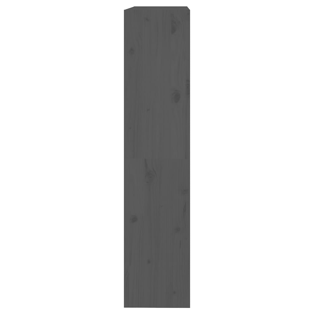 Bibliothèque/Séparateur de pièce Gris 80x30x135,5 cm Pin massif - XIOS