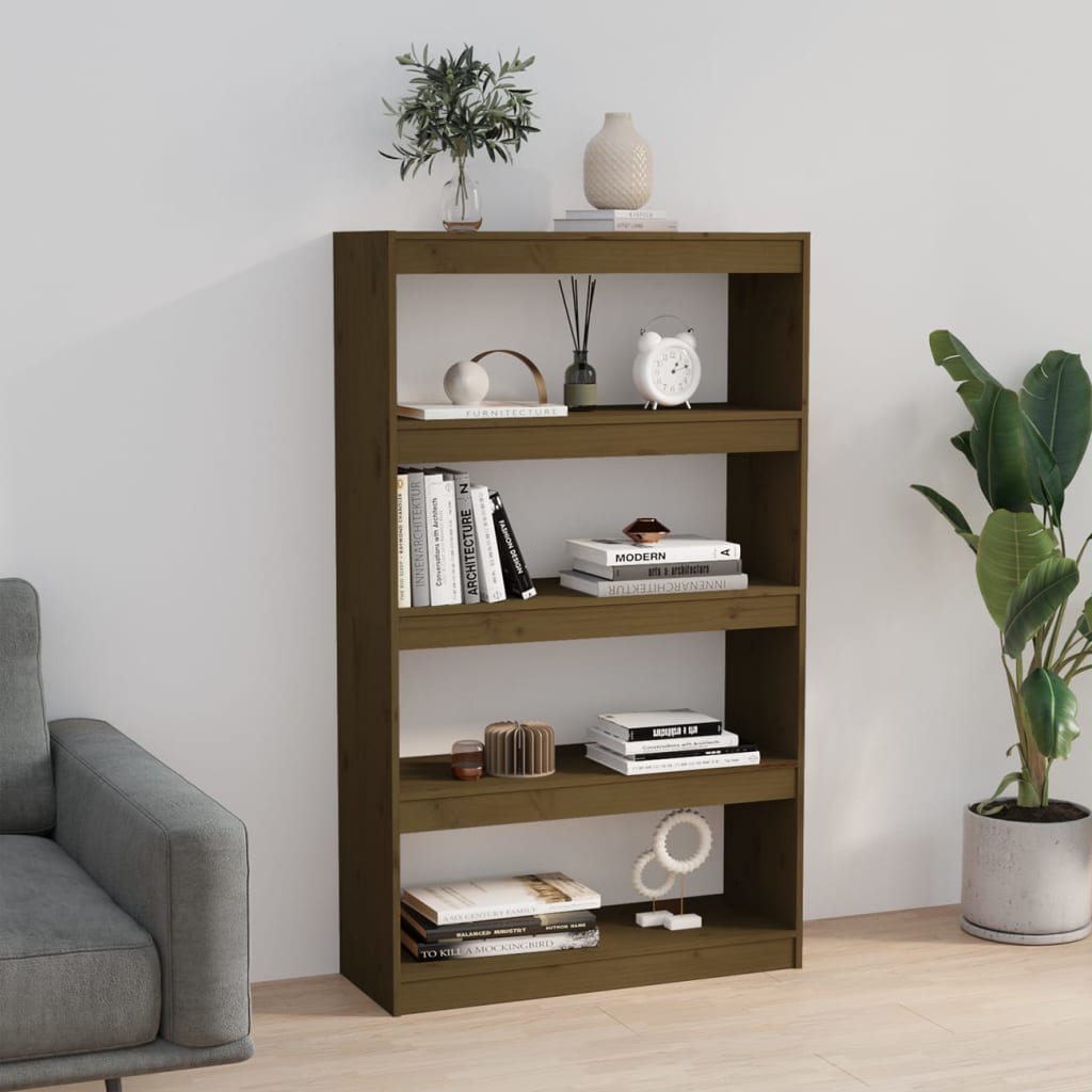 Bibliothèque/Séparateur de pièce Marron miel 80x30x135,5 cm Pin - XIOS