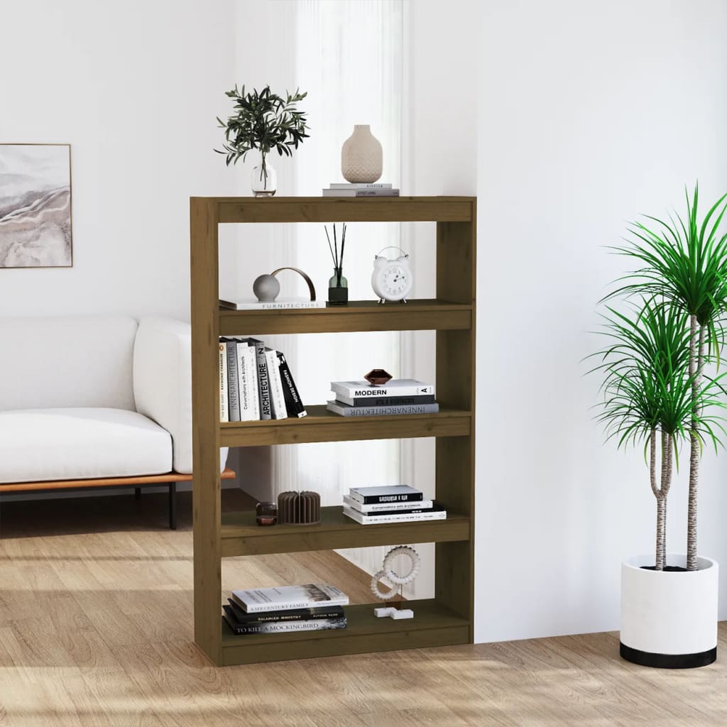 Bibliothèque/Séparateur de pièce Marron miel 80x30x135,5 cm Pin - XIOS