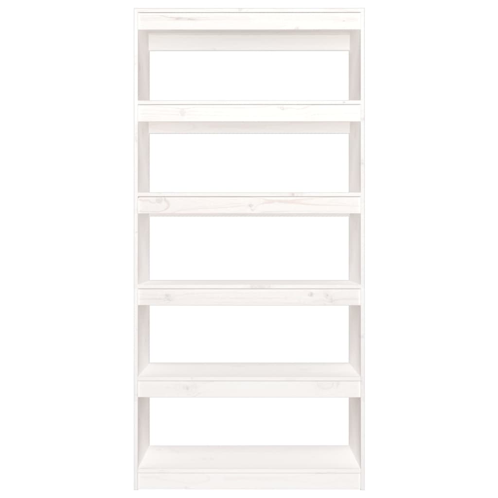 Bibliothèque/Séparateur de pièce Blanc 80x30x167,4cm Pin massif - XIOS