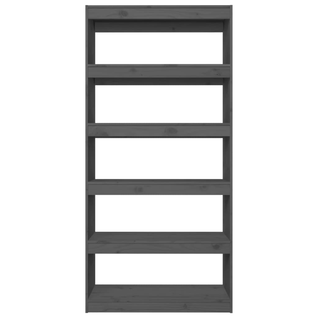 Bibliothèque/Séparateur de pièce Gris 80x30x167,4 cm Pin massif - XIOS