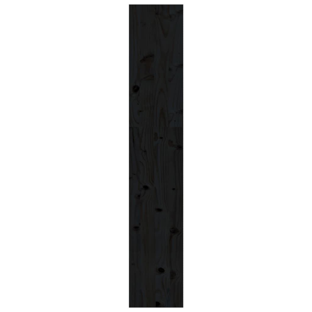 Bibliothèque/Séparateur de pièce Noir 80x30x167,4 cm Pin massif - XIOS