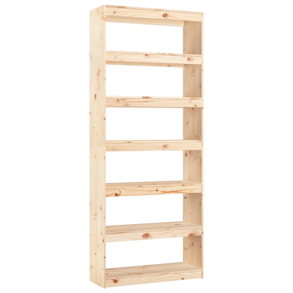 Bibliothèque/Séparateur de pièce 80x30x199,5 cm pin massif - XIOS