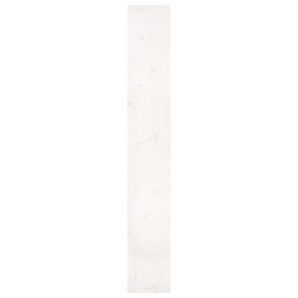 Bibliothèque/Séparateur de pièce Blanc 80x30x199,5cm Pin massif - XIOS