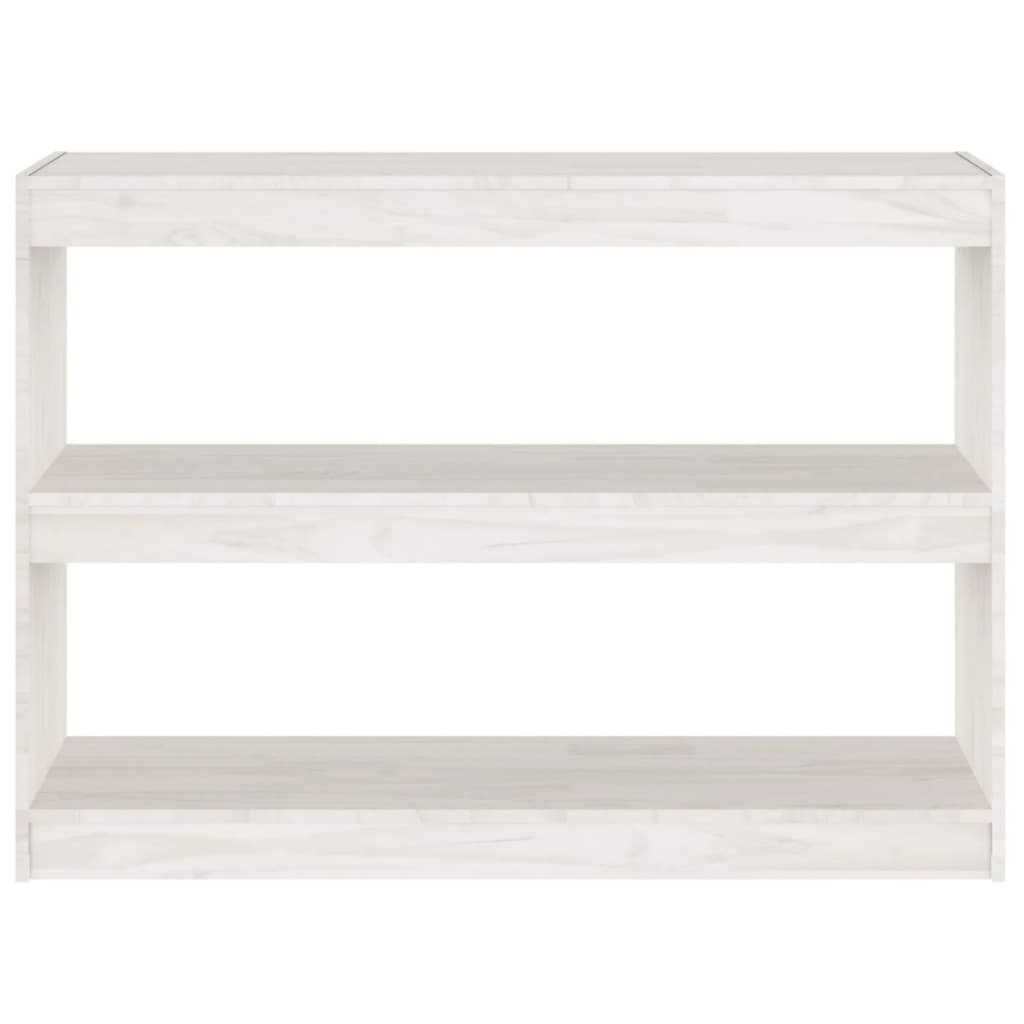 Bibliothèque/Séparateur de pièce Blanc 100x30x71,5cm Pin massif - XIOS