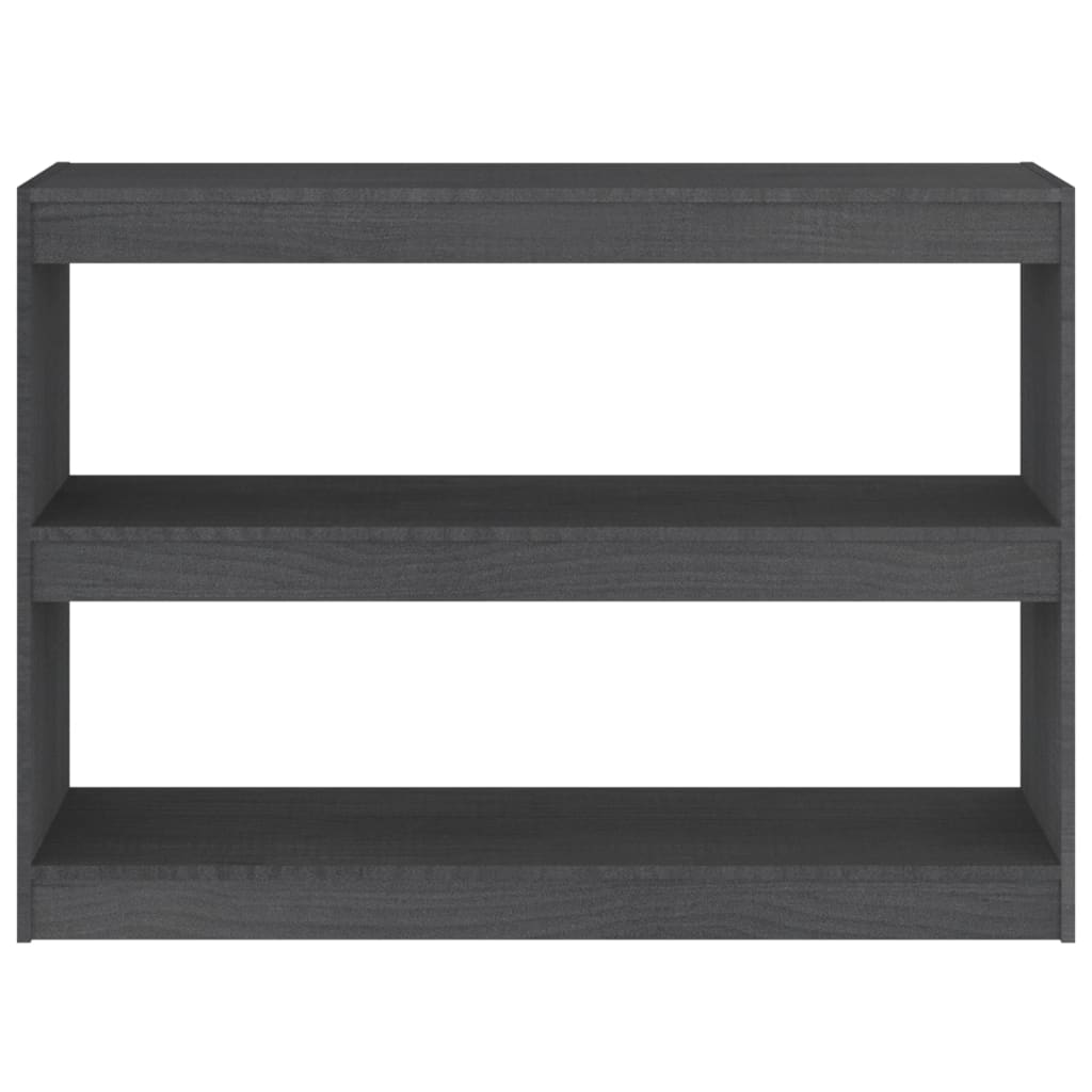 Bibliothèque/Séparateur de pièce Gris 100x30x71,5 cm Pin massif - XIOS
