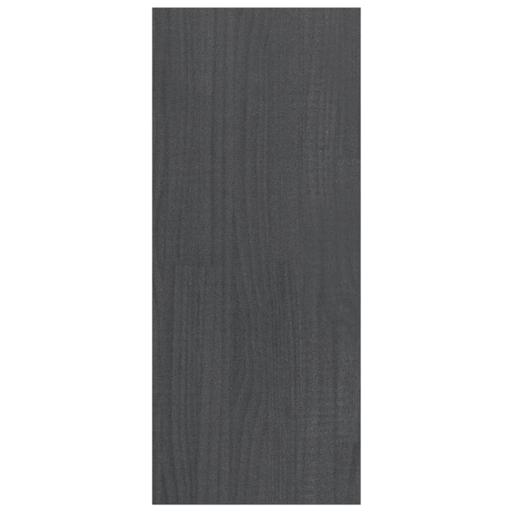 Bibliothèque/Séparateur de pièce Gris 100x30x71,5 cm Pin massif - XIOS