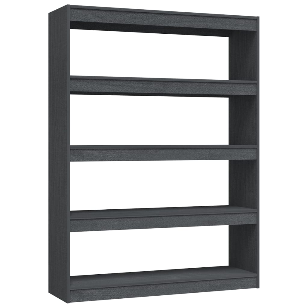 Bibliothèque/Séparateur de pièce Gris 100x30x135,5cm Pin massif - XIOS
