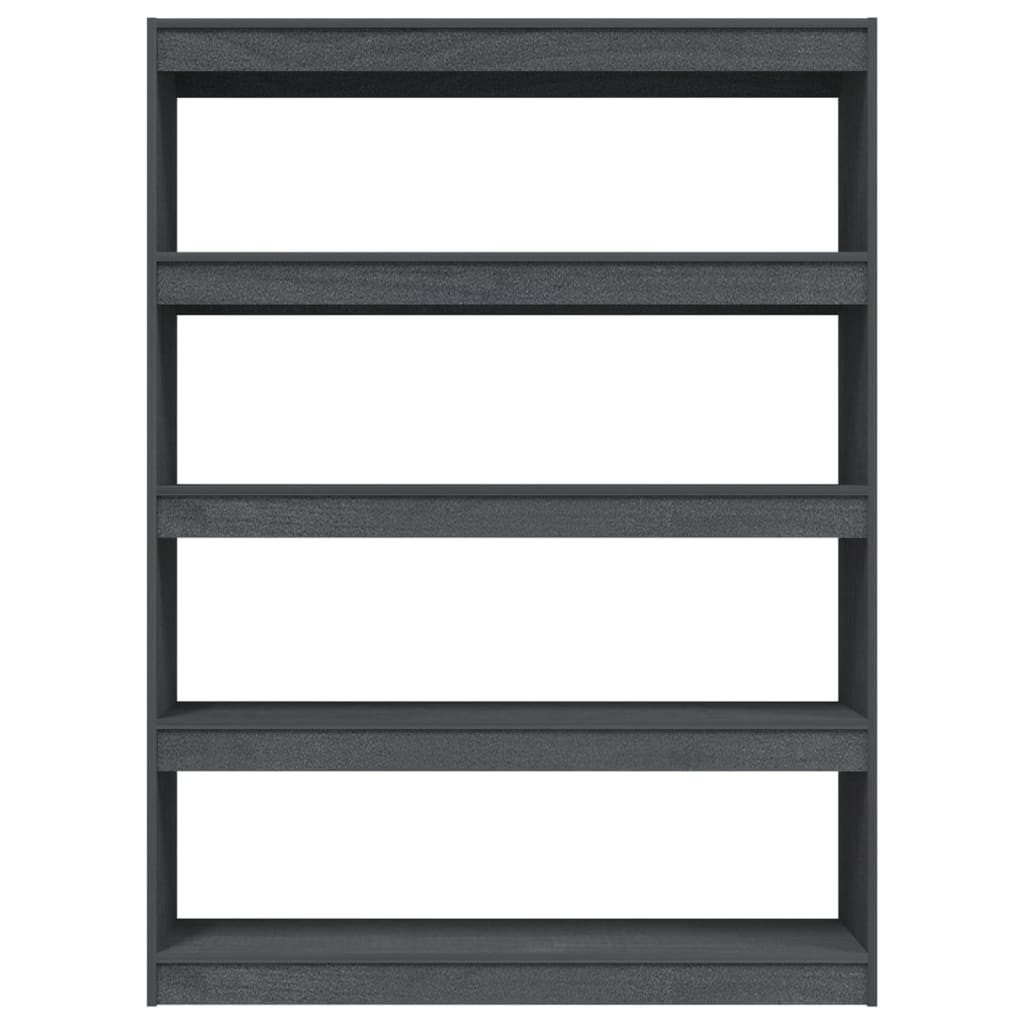 Bibliothèque/Séparateur de pièce Gris 100x30x135,5cm Pin massif - XIOS