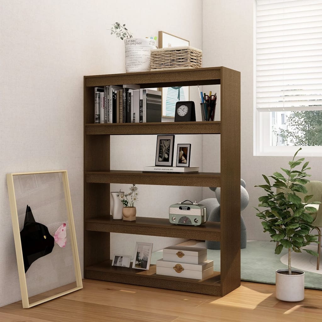 Bibliothèque/Séparateur de pièce Marron miel 100x30x135,5cm Pin - XIOS