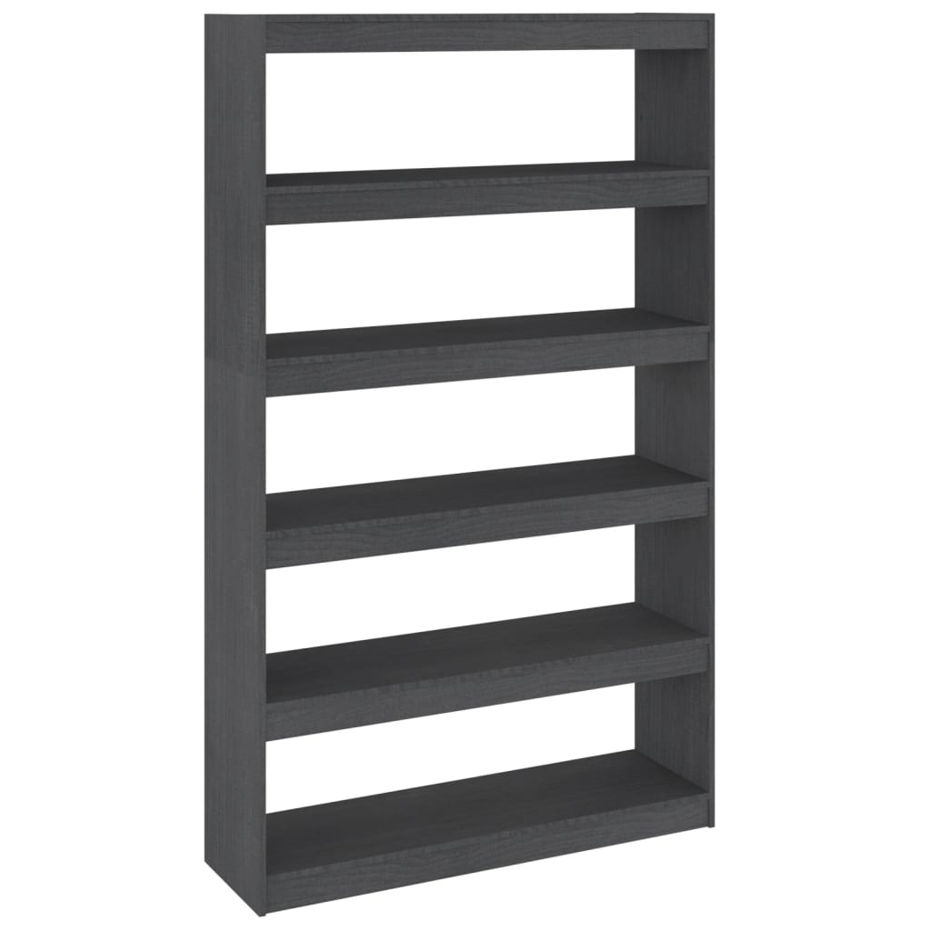 Bibliothèque/Séparateur de pièce Gris 100x30x167,5cm Pin massif - XIOS