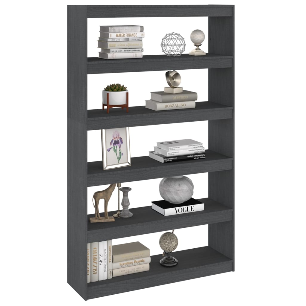Bibliothèque/Séparateur de pièce Gris 100x30x167,5cm Pin massif - XIOS