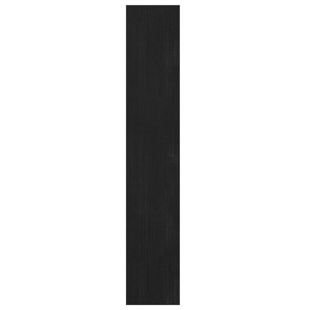Bibliothèque/Séparateur de pièce Noir 100x30x167,5cm Pin massif - XIOS