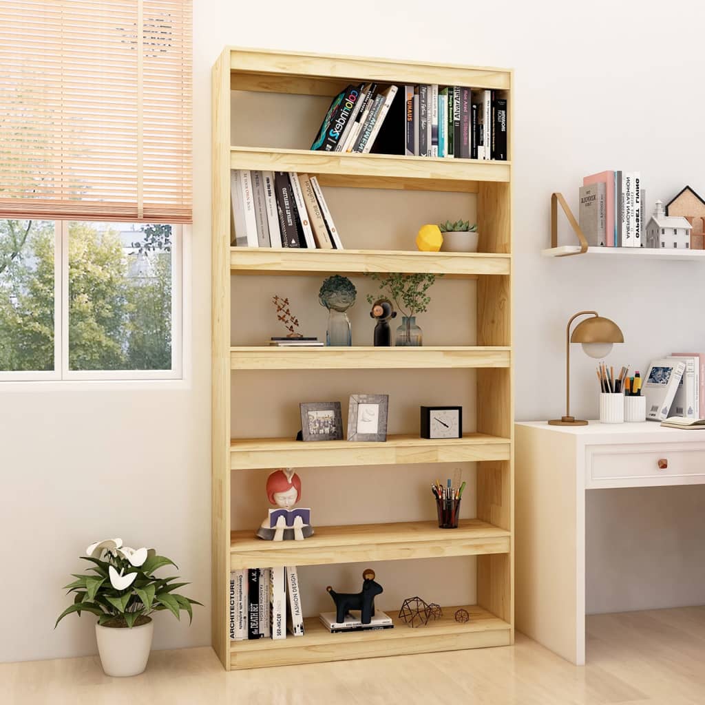 Bibliothèque/Séparateur de pièce 100x30x200 cm pin massif - XIOS
