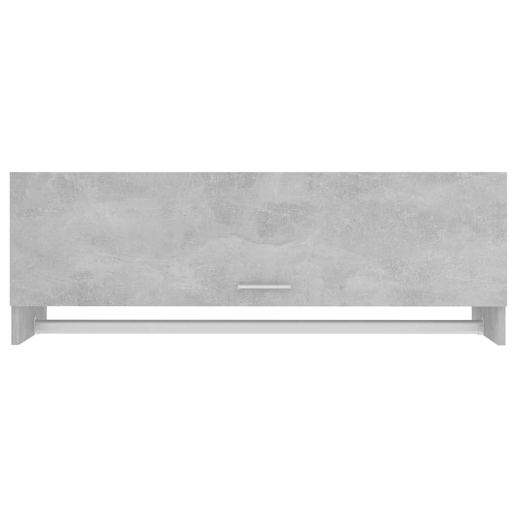 Garde-robe gris béton 100x32,5x35 cm bois d'ingénierie Armoires vidaXL