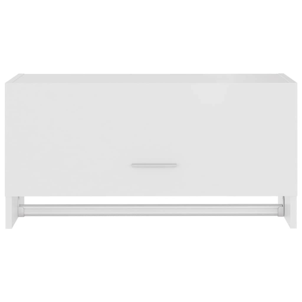 Garde-robe blanc 70x32,5x35 cm bois d'ingénierie - XIOS