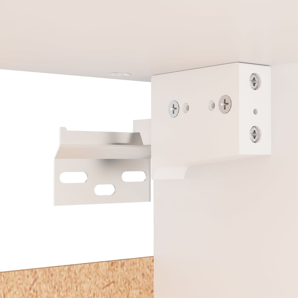 Garde-robe blanc 70x32,5x35 cm bois d'ingénierie - XIOS