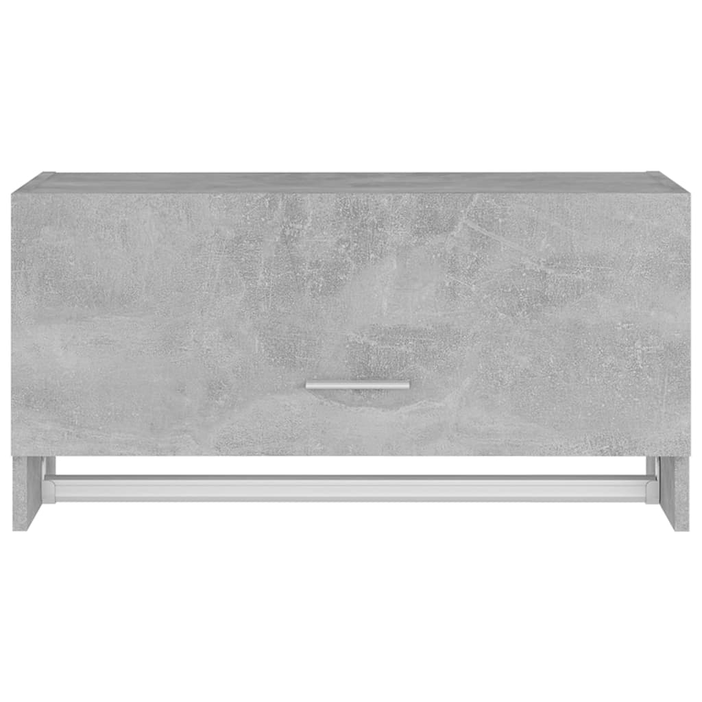 Garde-robe gris béton 70x32,5x35 cm bois d'ingénierie - XIOS