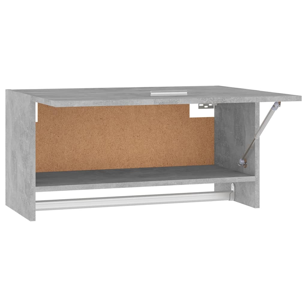 Garde-robe gris béton 70x32,5x35 cm bois d'ingénierie - XIOS