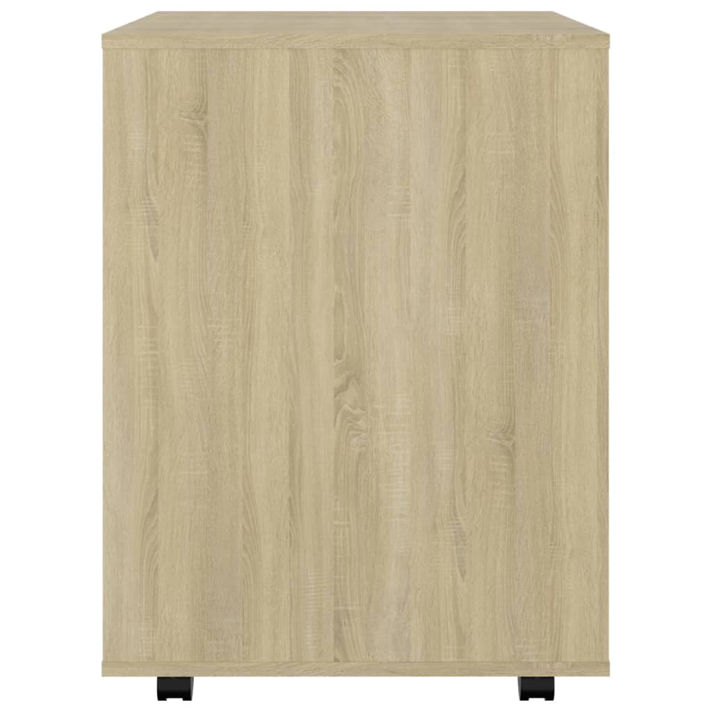 Armoire à roulettes Chêne Sonoma 60x53x72 cm Aggloméré