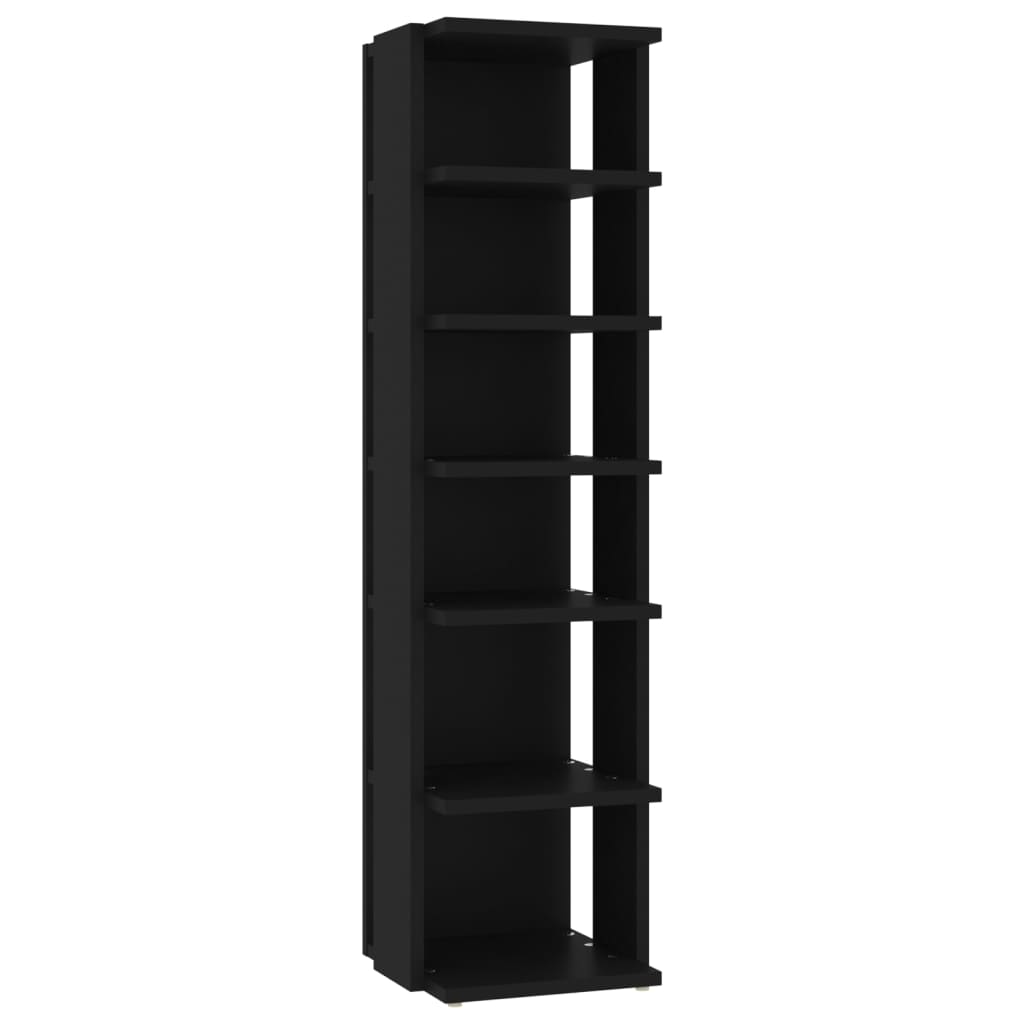 Armoire à chaussures Noir 27,5x27x102 cm Bois d'ingénierie - XIOS