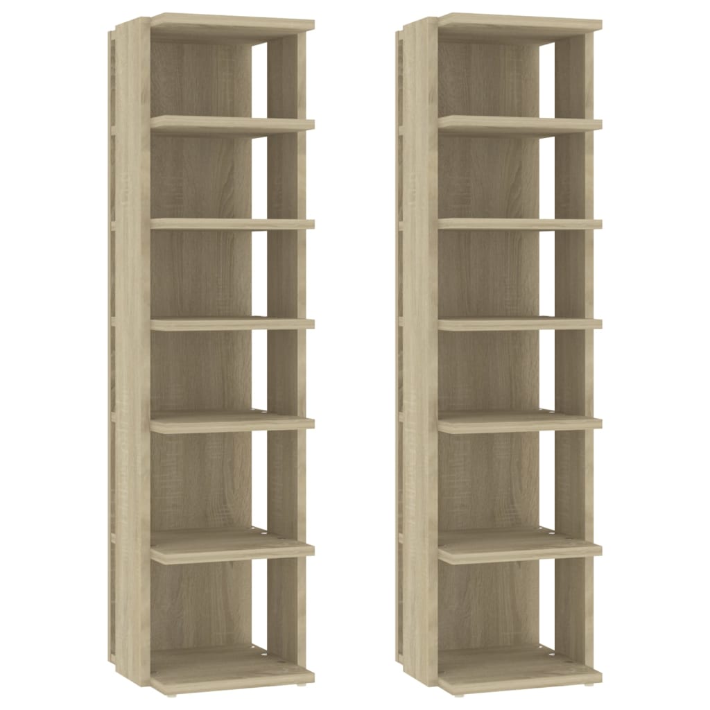 Armoires à chaussures 2 pcs Chêne Sonoma 27,5x27x102 cm - XIOS