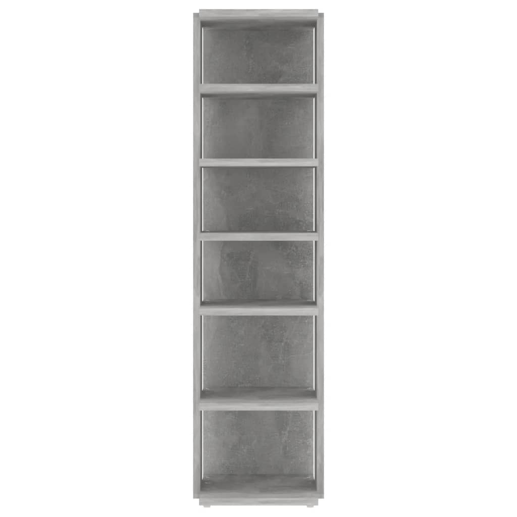 Armoire à chaussures Gris béton 27,5x27x102cm Bois d'ingénierie - XIOS