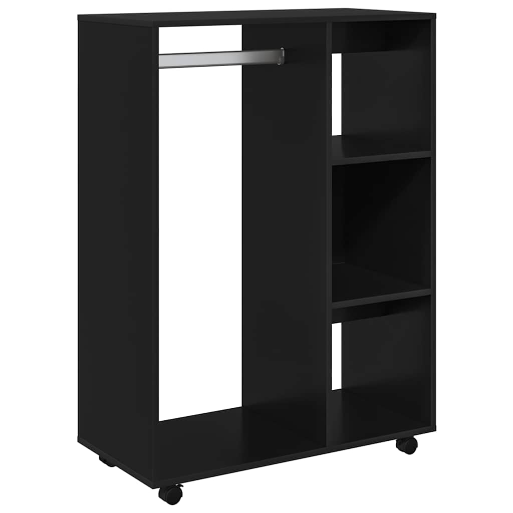 Garde-robe Noir 80x40x110 cm Bois d’ingénierie - XIOS
