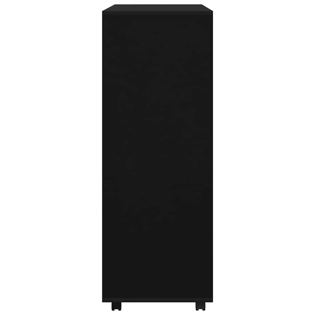 Garde-robe Noir 80x40x110 cm Bois d’ingénierie - XIOS