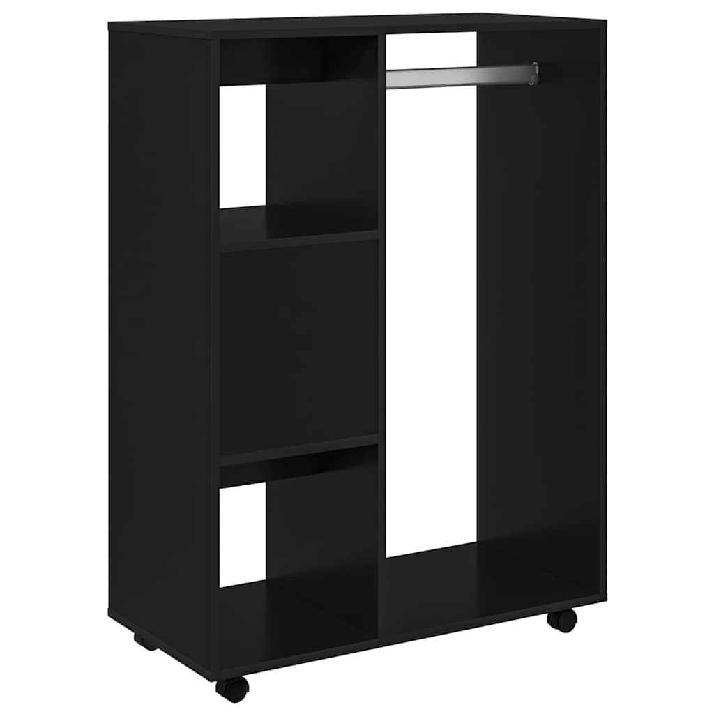 Garde-robe Noir 80x40x110 cm Bois d’ingénierie - XIOS