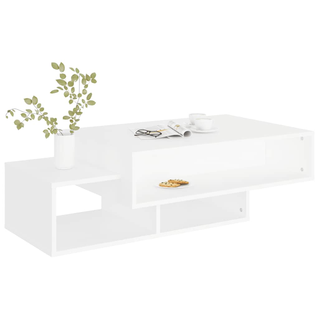 Table basse Blanc 105x55x32 cm Bois d’ingénierie - XIOS