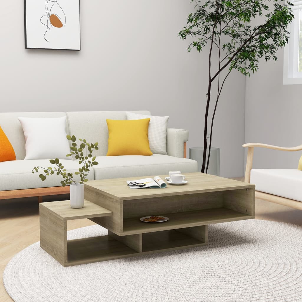 Table basse Chêne sonoma 105x55x32 cm Bois d’ingénierie - XIOS