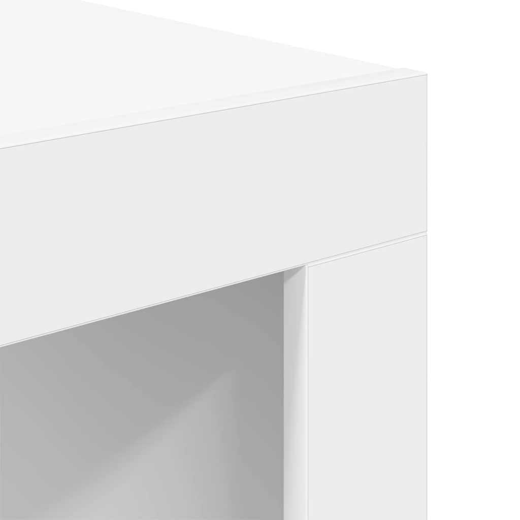 Table basse blanc 50x50x35 cm bois d'ingénierie - XIOS